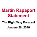 Martin Rapaport - Statement